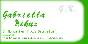 gabriella mikus business card